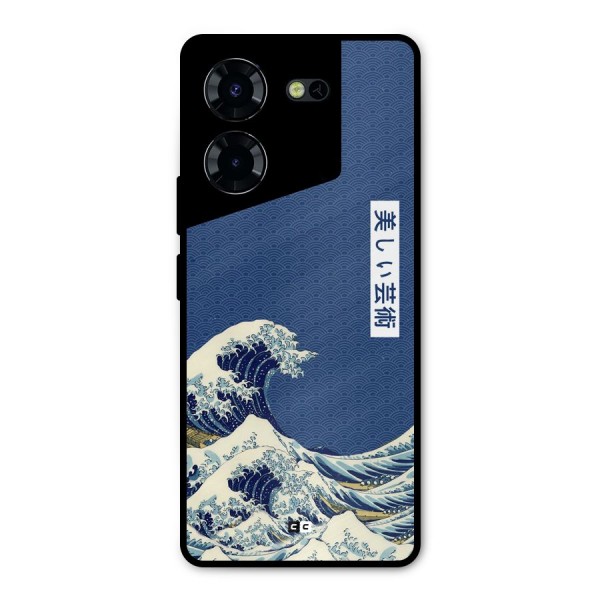 Japanese Art Metal Back Case for Tecno Pova 5 Pro 5G