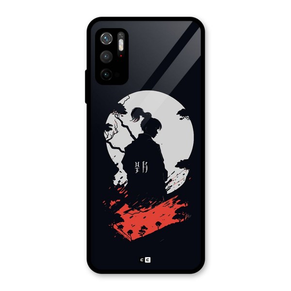 Japanese Warrior Glass Back Case for Poco M3 Pro 5G