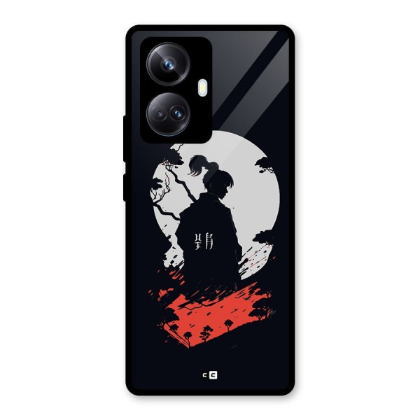 Japanese Warrior Glass Back Case for Realme 10 Pro Plus