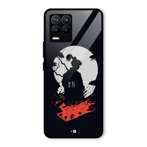 Japanese Warrior Glass Back Case for Realme 8 Pro