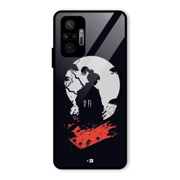 Japanese Warrior Glass Back Case for Redmi Note 10 Pro Max