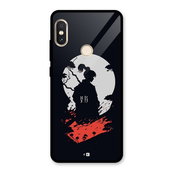 Japanese Warrior Glass Back Case for Redmi Note 5 Pro