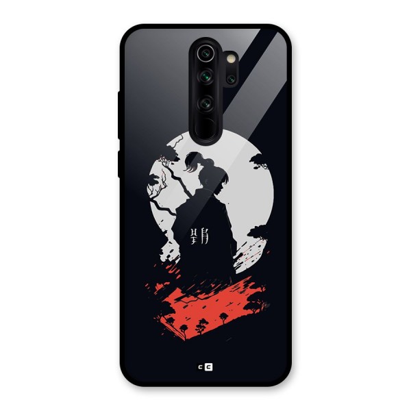 Japanese Warrior Glass Back Case for Redmi Note 8 Pro