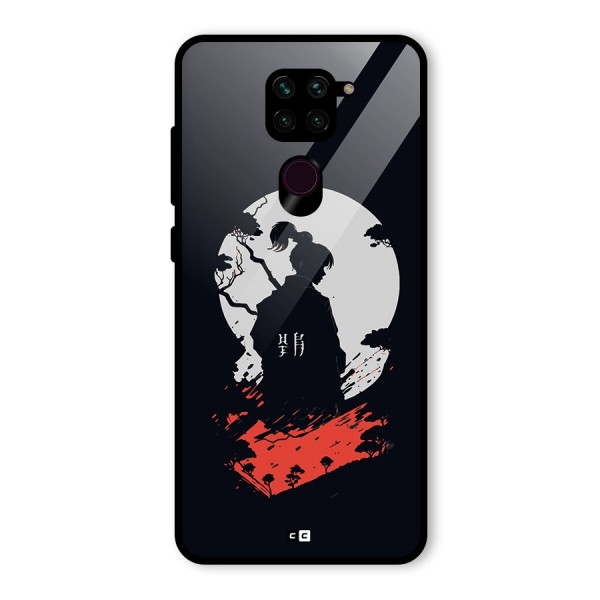 Japanese Warrior Glass Back Case for Redmi Note 9