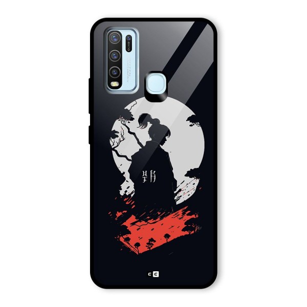 Japanese Warrior Glass Back Case for Vivo Y30