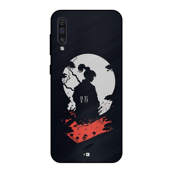 Japanese Warrior Metal Back Case for Galaxy A30s