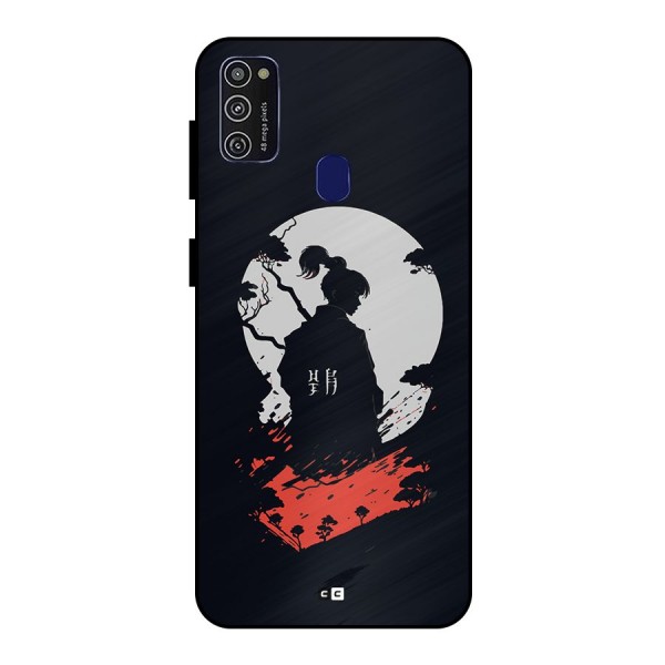Japanese Warrior Metal Back Case for Galaxy M30s