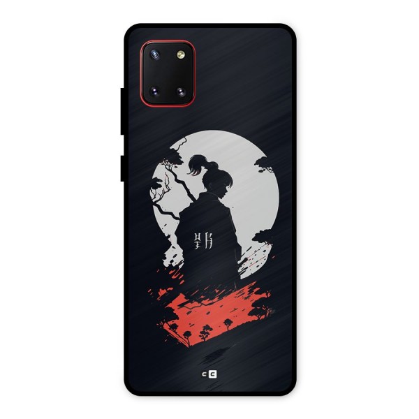 Japanese Warrior Metal Back Case for Galaxy Note 10 Lite