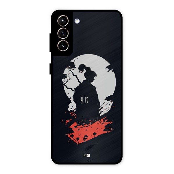 Japanese Warrior Metal Back Case for Galaxy S21 Plus
