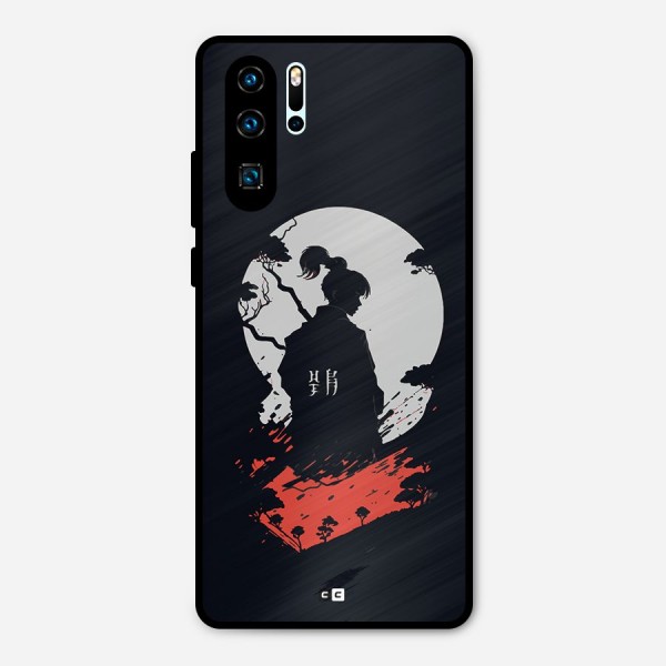 Japanese Warrior Metal Back Case for Huawei P30 Pro