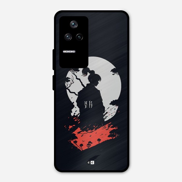 Japanese Warrior Metal Back Case for Poco F4 5G