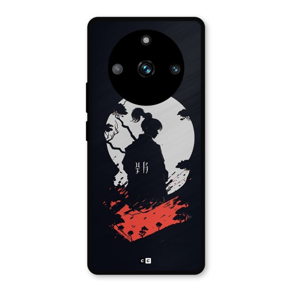 Japanese Warrior Metal Back Case for Realme 11 Pro Plus