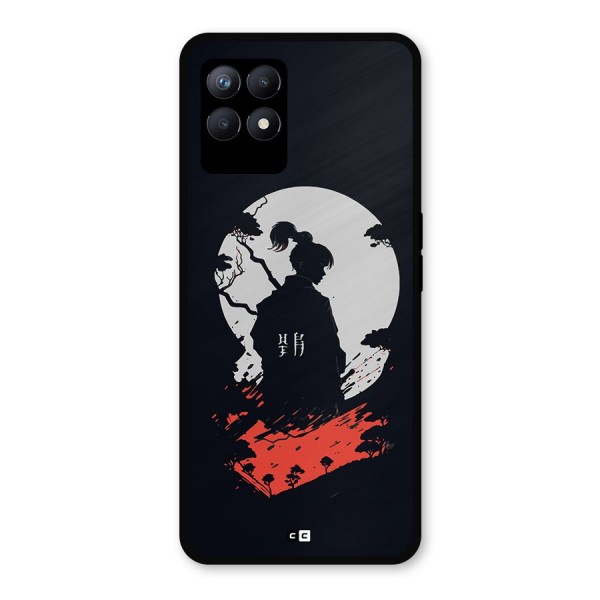Japanese Warrior Metal Back Case for Realme 8i