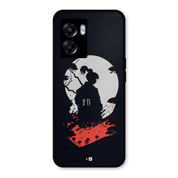 Japanese Warrior Metal Back Case for Realme Narzo 50 5G