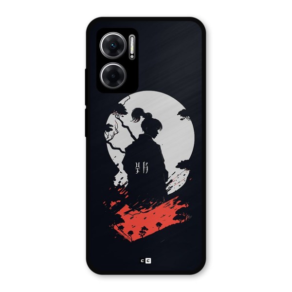 Japanese Warrior Metal Back Case for Redmi 11 Prime 5G