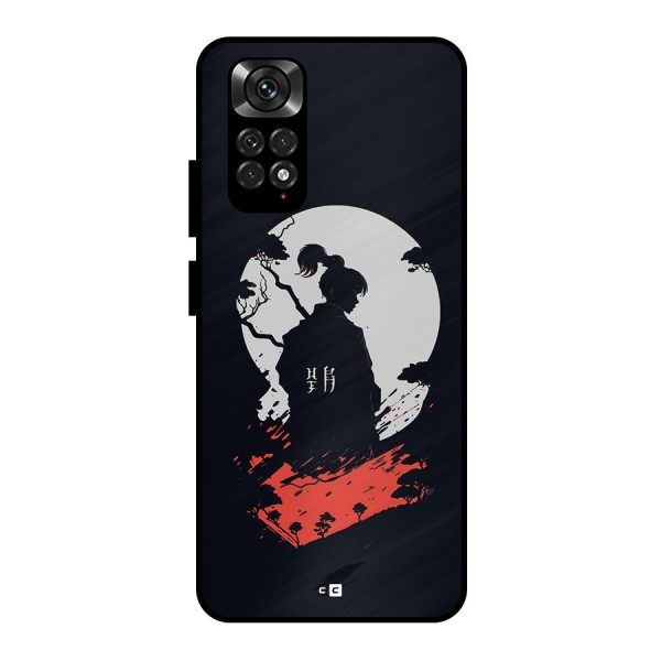 Japanese Warrior Metal Back Case for Redmi Note 11 Pro