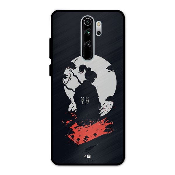 Japanese Warrior Metal Back Case for Redmi Note 8 Pro