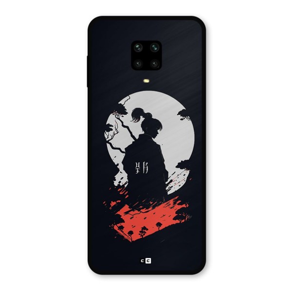 Japanese Warrior Metal Back Case for Redmi Note 9 Pro Max