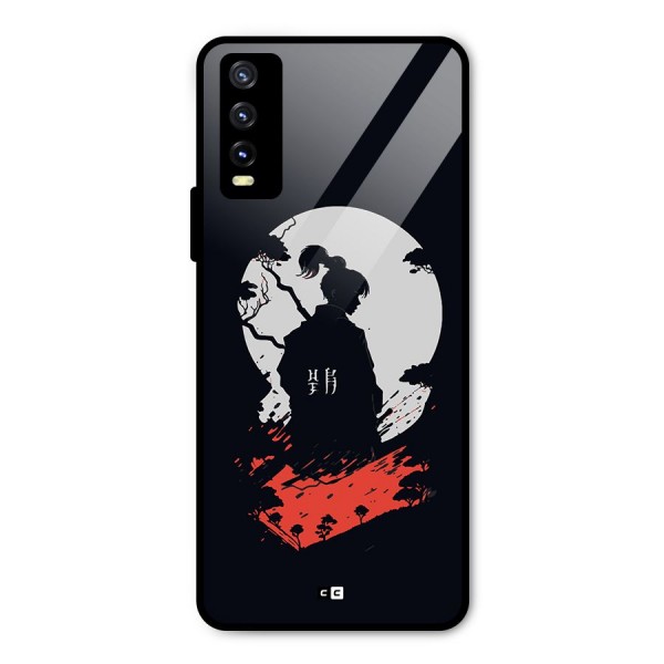 Japanese Warrior Metal Back Case for Vivo Y20i