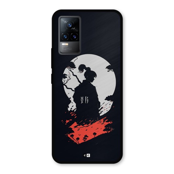Japanese Warrior Metal Back Case for Vivo Y73