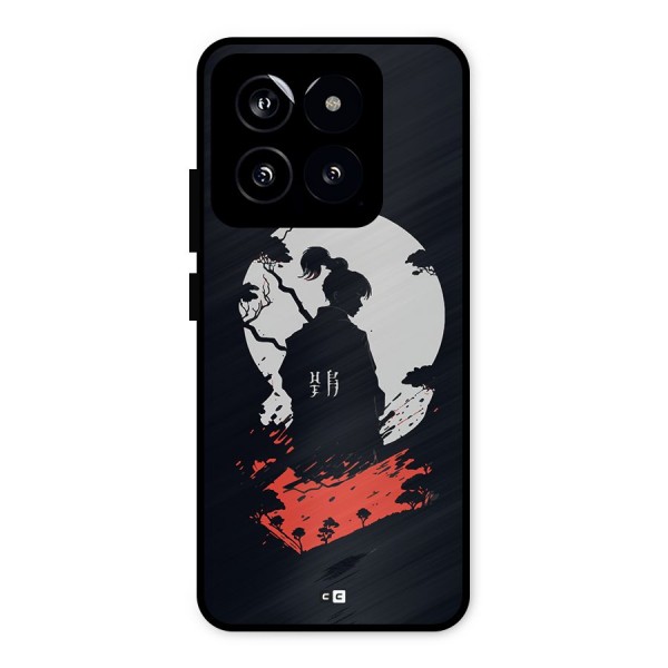 Japanese Warrior Metal Back Case for Xiaomi 14