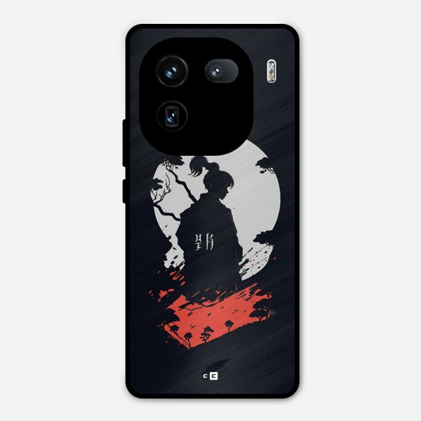 Japanese Warrior Metal Back Case for iQOO 12