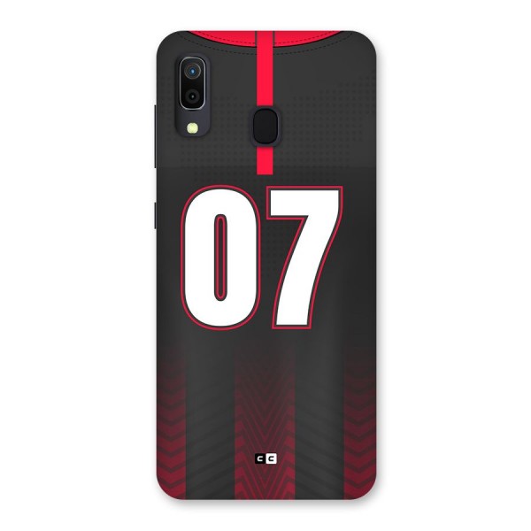 Jersy No 7 Back Case for Galaxy A20