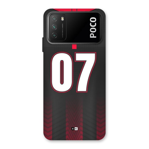 Jersy No 7 Back Case for Poco M3