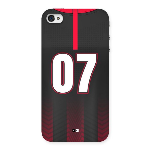Jersy No 7 Back Case for iPhone 4 4s