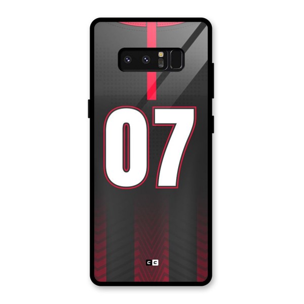 Jersy No 7 Glass Back Case for Galaxy Note 8