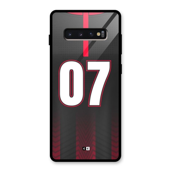 Jersy No 7 Glass Back Case for Galaxy S10 Plus