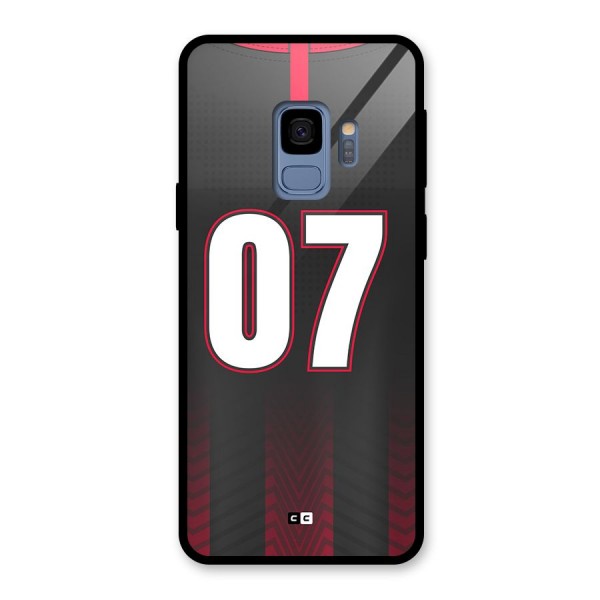 Jersy No 7 Glass Back Case for Galaxy S9
