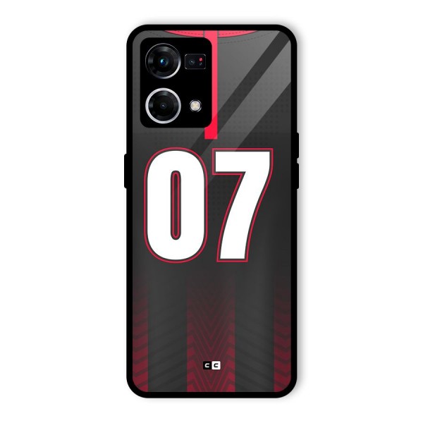 Jersy No 7 Glass Back Case for Oppo F21 Pro 4G