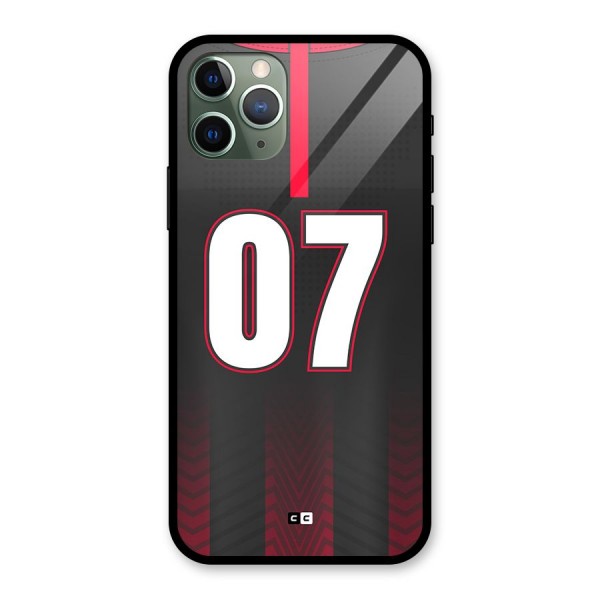 Jersy No 7 Glass Back Case for iPhone 11 Pro