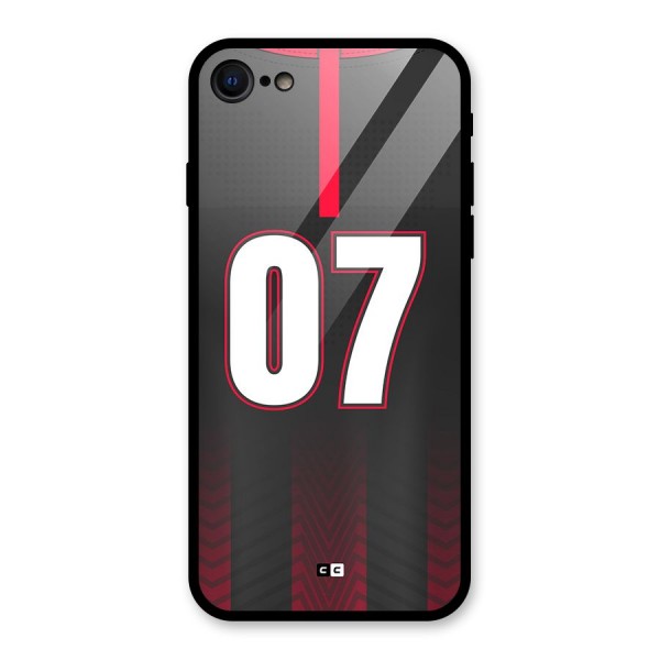 Jersy No 7 Glass Back Case for iPhone 8