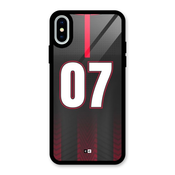 Jersy No 7 Glass Back Case for iPhone X