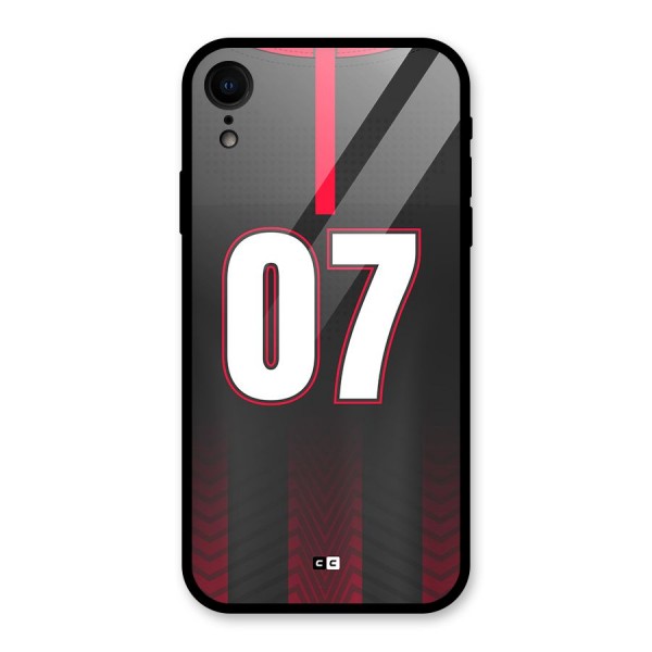 Jersy No 7 Glass Back Case for iPhone XR