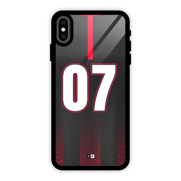Jersy No 7 Glass Back Case for iPhone XS Max