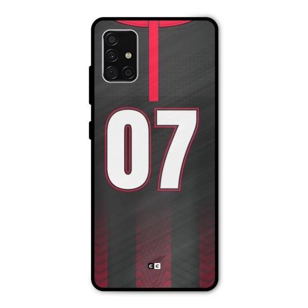 Jersy No 7 Metal Back Case for Galaxy A51