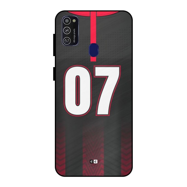 Jersy No 7 Metal Back Case for Galaxy M21