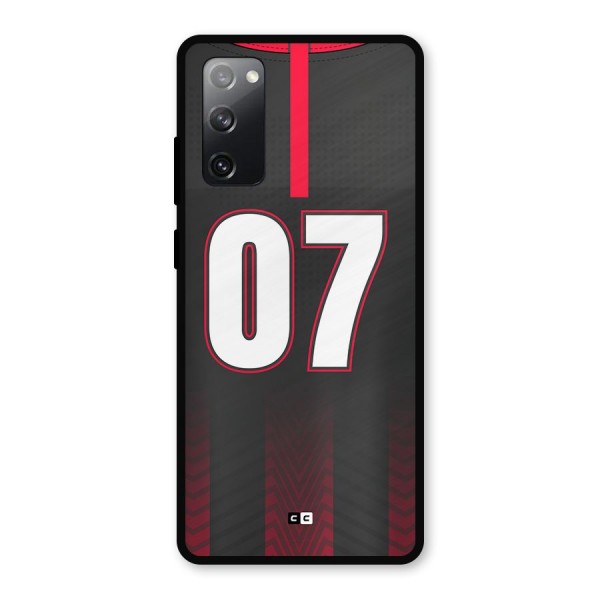 Jersy No 7 Metal Back Case for Galaxy S20 FE 5G