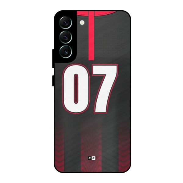 Jersy No 7 Metal Back Case for Galaxy S22 Plus 5G