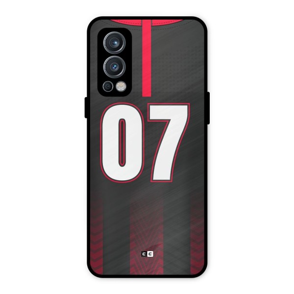 Jersy No 7 Metal Back Case for OnePlus Nord 2 5G