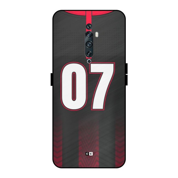 Jersy No 7 Metal Back Case for Oppo Reno2 F