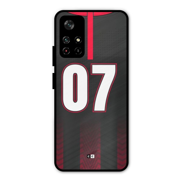 Jersy No 7 Metal Back Case for Poco M4 Pro 5G