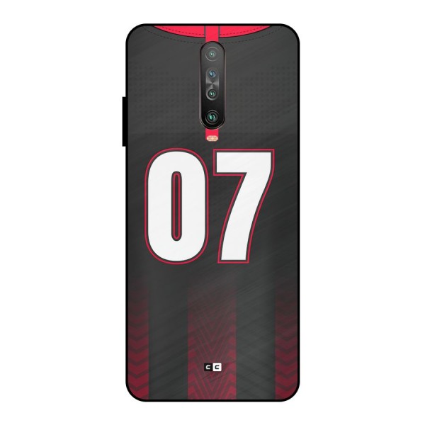 Jersy No 7 Metal Back Case for Poco X2