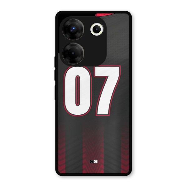 Jersy No 7 Metal Back Case for Tecno Camon 20