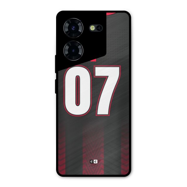 Jersy No 7 Metal Back Case for Tecno Pova 5 Pro 5G