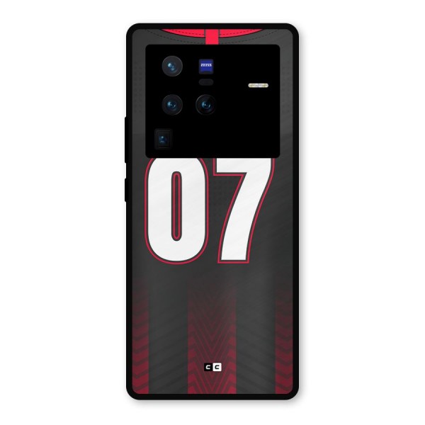 Jersy No 7 Metal Back Case for Vivo X80 Pro