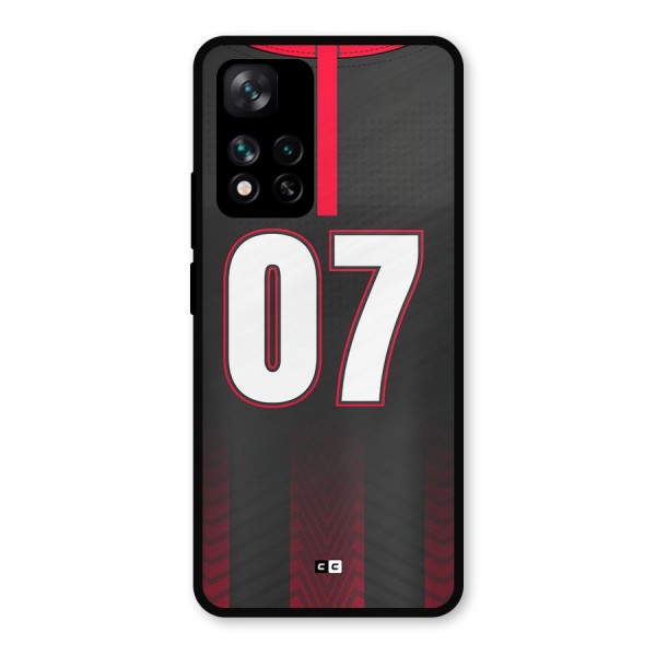 Jersy No 7 Metal Back Case for Xiaomi 11i Hypercharge 5G